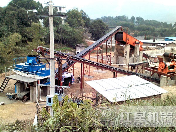 制砂生產線現(xiàn)場