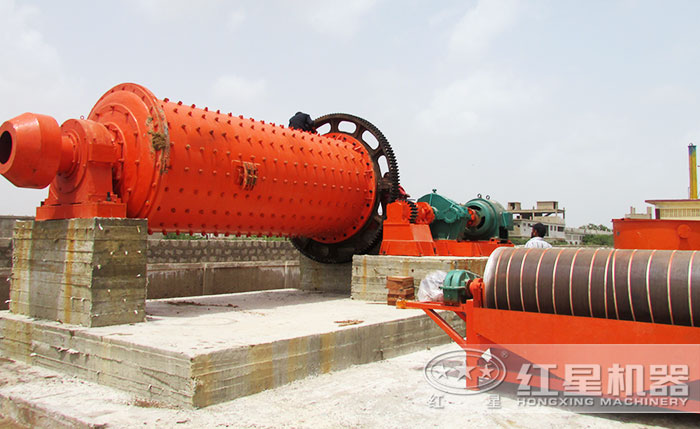 錳礦磁選生產線安裝現(xiàn)場