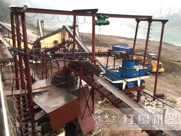 制砂機生產(chǎn)現(xiàn)場 制砂機生產(chǎn)現(xiàn)場