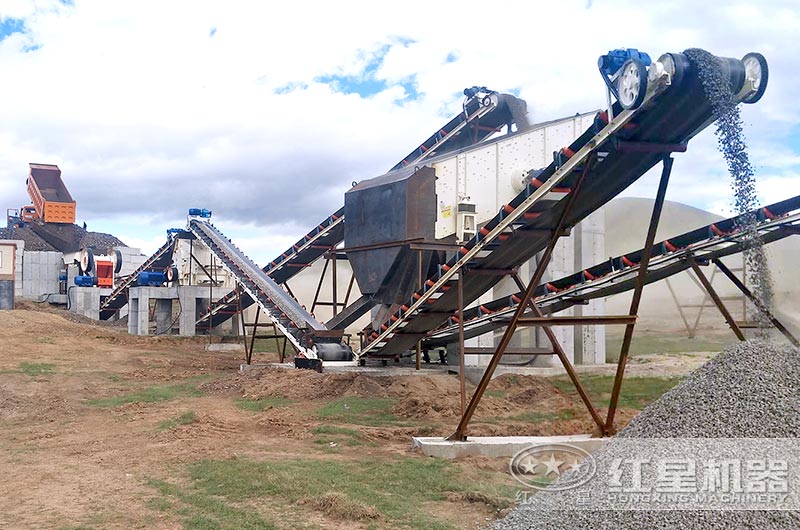 機(jī)制砂生產(chǎn)現(xiàn)場