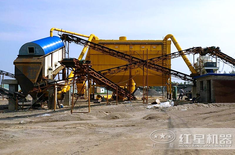 新型礦山打砂機生產現(xiàn)場