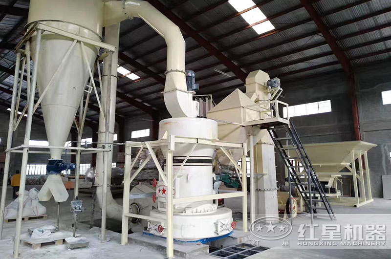 方解石磨粉生產現場 方解石磨粉生產現場