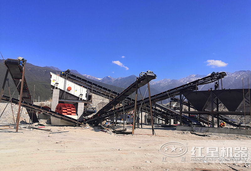 方案一配置現(xiàn)場(chǎng)：?jiǎn)闻_(tái)洗砂機(jī)組成一條線(xiàn)